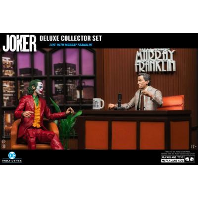 Joker DC Multiverse (Joker Movie) Figura Deluxe Colllector The Joker (Live with Murray Franklin) Limited Edition 18 cm
