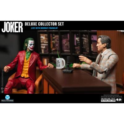 Joker DC Multiverse (Joker Movie) Figura Deluxe Colllector The Joker (Live with Murray Franklin) Limited Edition 18 cm