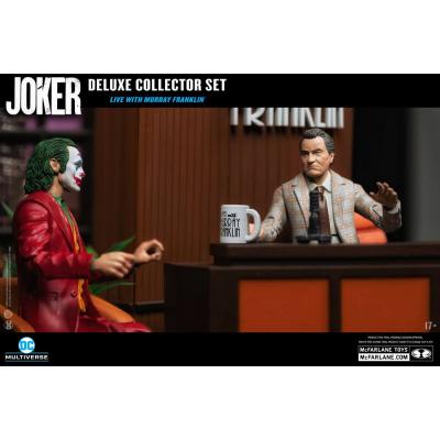 Joker DC Multiverse (Joker Movie) Figura Deluxe Colllector The Joker (Live with Murray Franklin) Limited Edition 18 cm