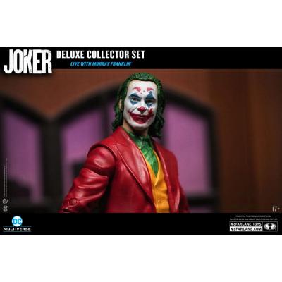 Joker DC Multiverse (Joker Movie) Figura Deluxe Colllector The Joker (Live with Murray Franklin) Limited Edition 18 cm