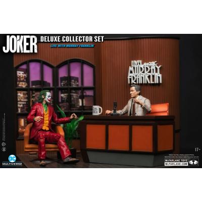 Joker DC Multiverse (Joker Movie) Figura Deluxe Colllector The Joker (Live with Murray Franklin) Limited Edition 18 cm