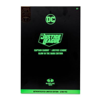 DC Multiverse Figura Captain Carrot (Justice League Incarnate) Glow In The Dark Edition (Gold Label) 18 cm