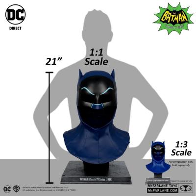 Batman 1966 DC Direct Réplica 1/1 Máscara de Batman 53 cm