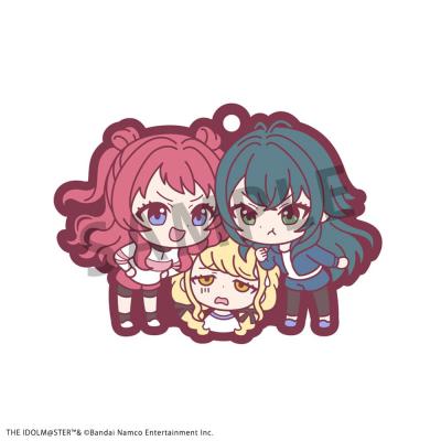 Idolmaster Colgantes Caucho Rubber Mascot Buddycolle Gakuen 7 cm Surtido (6)