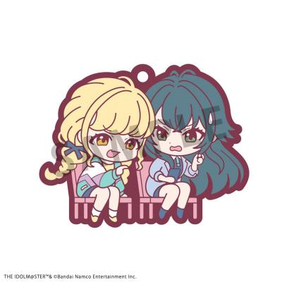 Idolmaster Colgantes Caucho Rubber Mascot Buddycolle Gakuen 7 cm Surtido (6)