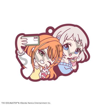 Idolmaster Colgantes Caucho Rubber Mascot Buddycolle Gakuen 7 cm Surtido (6)