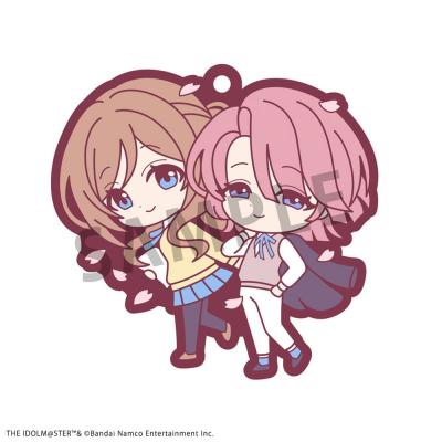Idolmaster Colgantes Caucho Rubber Mascot Buddycolle Gakuen 7 cm Surtido (6)