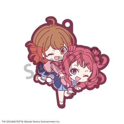 Idolmaster Colgantes Caucho Rubber Mascot Buddycolle Gakuen 7 cm Surtido (6)