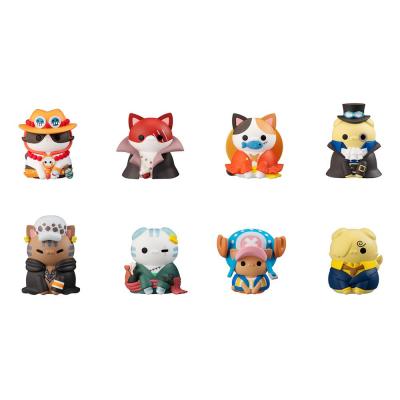 One Piece Mega Cat Project Figuras 3 cm NyanPieceNyan! I'm gonna be king of Paw-rates Vol. 1 Surtido (8)