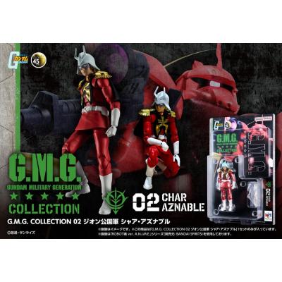 Mobile Suit Gundam Figura G.M.G. Collection 02 Principality of Zeon Char Aznable 10 cm
