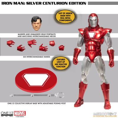 Marvel Figura 1/12 Iron Man (Silver Centurion Edition) 16 cm