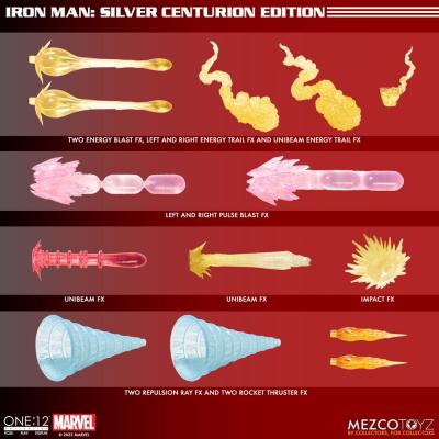 Marvel Figura 1/12 Iron Man (Silver Centurion Edition) 16 cm