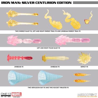 Marvel Figura 1/12 Iron Man (Silver Centurion Edition) 16 cm