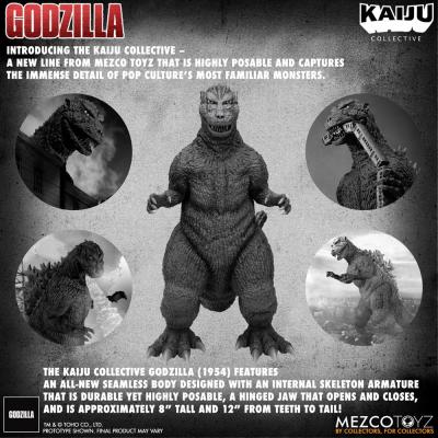 Godzilla (1954) Figura Kaiju Collective Godzilla - Black & White Edition 20 cm