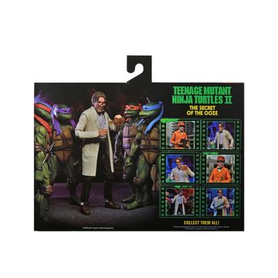 TMNT II: The Secret of the Ooze 2-Pack Figuras Lab Coat Professor Perry and Hazmat Suit Professor Perry 18 cm