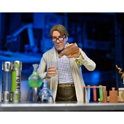 TMNT II: The Secret of the Ooze 2-Pack Figuras Lab Coat Professor Perry and Hazmat Suit Professor Perry 18 cm
