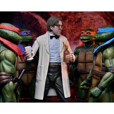 TMNT II: The Secret of the Ooze 2-Pack Figuras Lab Coat Professor Perry and Hazmat Suit Professor Perry 18 cm