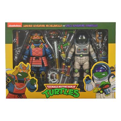 Tortugas Ninja (Cartoon) Pack de 2 Figuras Space Adventure & Samurai Turtles 18 cm