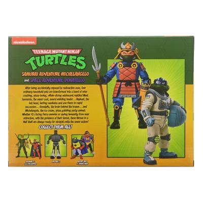 Tortugas Ninja (Cartoon) Pack de 2 Figuras Space Adventure & Samurai Turtles 18 cm