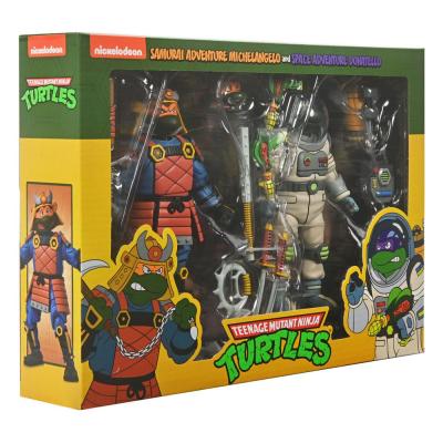 Tortugas Ninja (Cartoon) Pack de 2 Figuras Space Adventure & Samurai Turtles 18 cm