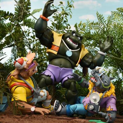 Tortugas Ninja (Cartoon 1980) Pack de 2 Figuras Vacation Bebop and Rocksteady 18 cm