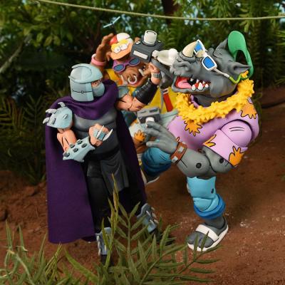 Tortugas Ninja (Cartoon 1980) Pack de 2 Figuras Vacation Bebop and Rocksteady 18 cm