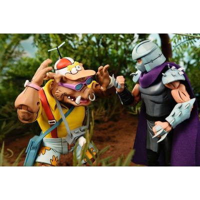 Tortugas Ninja (Cartoon 1980) Pack de 2 Figuras Vacation Bebop and Rocksteady 18 cm