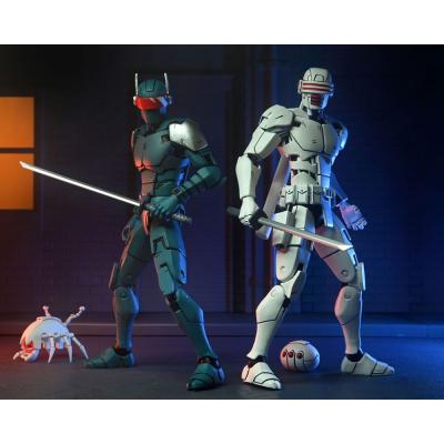 Tortugas Ninja (The Last Ronin) Pack de 2 Figuras Synja Robots 18 cm