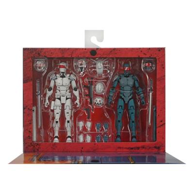Tortugas Ninja (The Last Ronin) Pack de 2 Figuras Synja Robots 18 cm