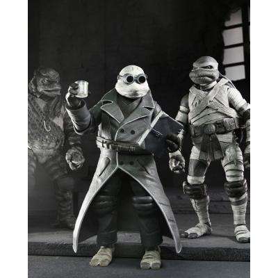 Universal Monsters x Teenage Mutant Ninja Turtles pack de 4 Figuras Turtles Black & White 18 cm