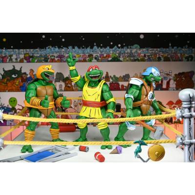 Tortugas Ninja (Archie Comics) Figuras Paquete de 4 Stump Wrestling Turtles 18 cm