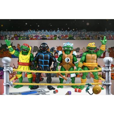 Tortugas Ninja (Archie Comics) Figuras Paquete de 4 Stump Wrestling Turtles 18 cm