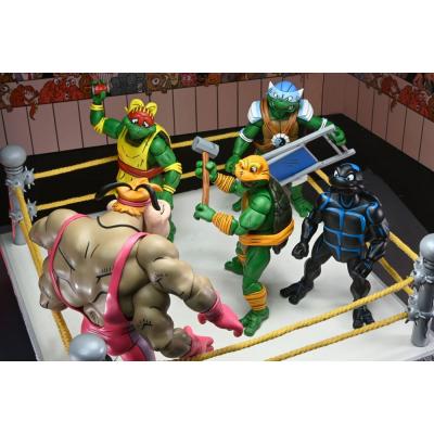Tortugas Ninja (Archie Comics) Figuras Paquete de 4 Stump Wrestling Turtles 18 cm