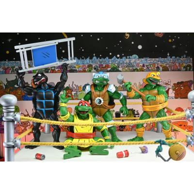 Tortugas Ninja (Archie Comics) Figuras Paquete de 4 Stump Wrestling Turtles 18 cm