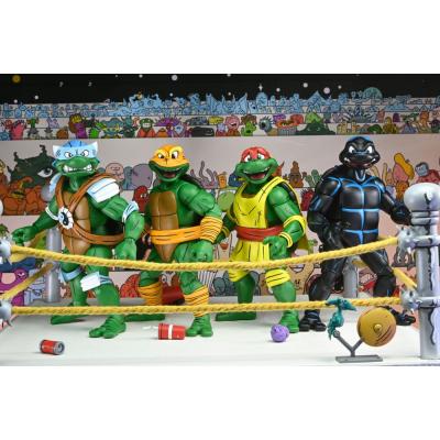 Tortugas Ninja (Archie Comics) Figuras Paquete de 4 Stump Wrestling Turtles 18 cm