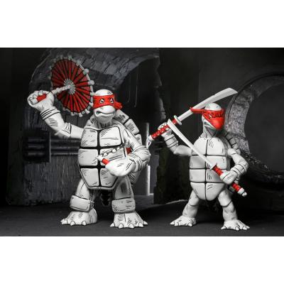 Tortugas Ninja (Mirage Comics) Pack de 2 Figuras Black and White First Turtles 18 cm