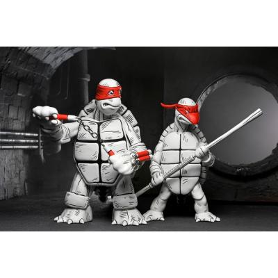 Tortugas Ninja (Mirage Comics) Pack de 2 Figuras Black and White First Turtles 18 cm