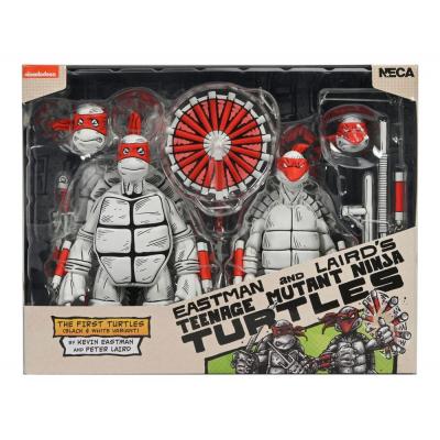 Tortugas Ninja (Mirage Comics) Pack de 2 Figuras Black and White First Turtles 18 cm