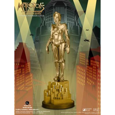 Metropolis Estatua 1/4 Maschinenmensch Metallic Gold 40 cm