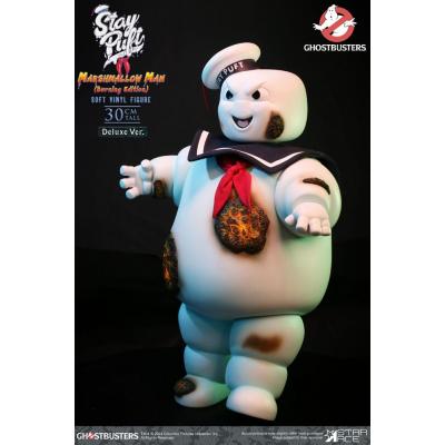 Ghostbusters Estatua Soft Vinyl Stay Puft Marshmallow Man Burnign Edition Deluxe Version 30 cm