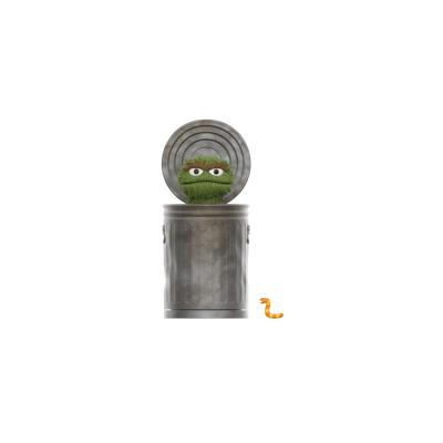 Sesame Street Figura ReAction Wave 02 Oscar the Grouch 10 cm