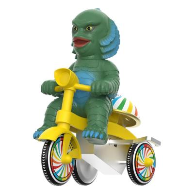 Universal Monsters Figura Super Cycles La criatura de la laguna negra (Dark Green with Yellow Trike) 13 cm