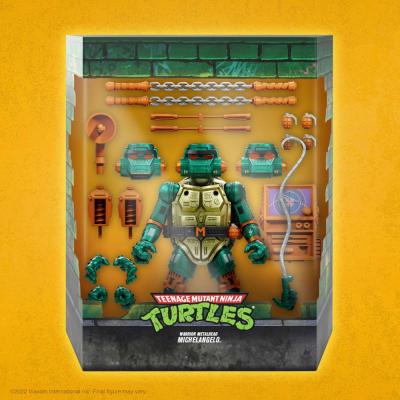 Tortugas Ninja Figura Ultimates Warrior Metalhead Michelangelo 18 cm