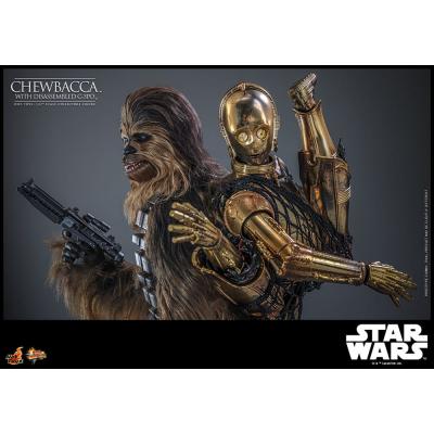 Star Wars Episode V Figura Movie Masterpiece 1/6 Chewbacca with Disassembled C-3PO 36 cm