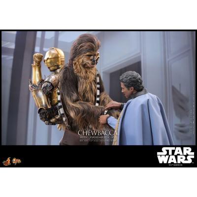 Star Wars Episode V Figura Movie Masterpiece 1/6 Chewbacca with Disassembled C-3PO 36 cm