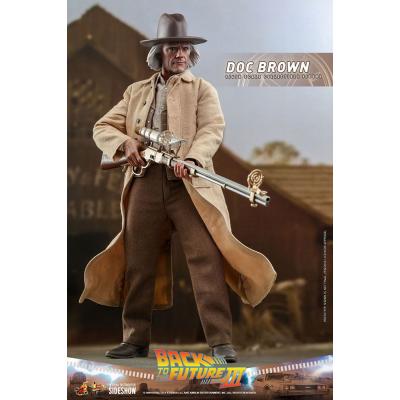 Regreso al futuro III Figura Movie Masterpiece 1/6 Doc Brown 32 cm