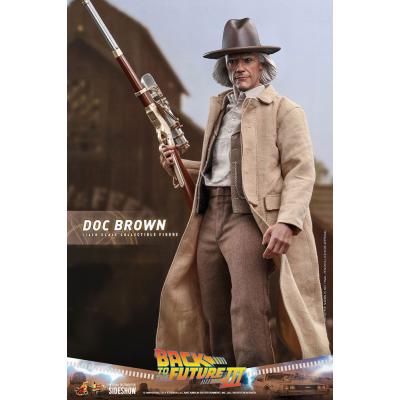 Regreso al futuro III Figura Movie Masterpiece 1/6 Doc Brown 32 cm