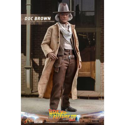 Regreso al futuro III Figura Movie Masterpiece 1/6 Doc Brown 32 cm