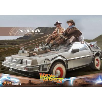 Regreso al futuro III Figura Movie Masterpiece 1/6 Doc Brown 32 cm