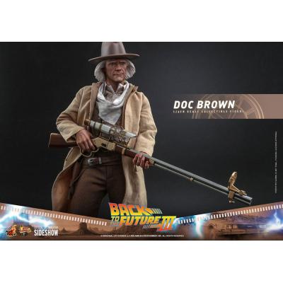 Regreso al futuro III Figura Movie Masterpiece 1/6 Doc Brown 32 cm